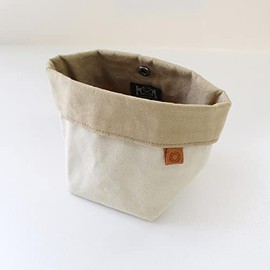 Cohana Accessory Pouch Waxed Canvas 15.5x9cm Natural - 1pc