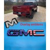 Auto Rear Color USA Flag Emblem Overlay 2019-2024 GMC Sierra