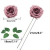 Artificial Rose Flowers 25pcs Dusty Real Looking Foam Rose Fake