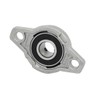 sourcingmap FL001 12mm Bore Zinc Alloy 2-Bolt Self-aligning Flange Mounted