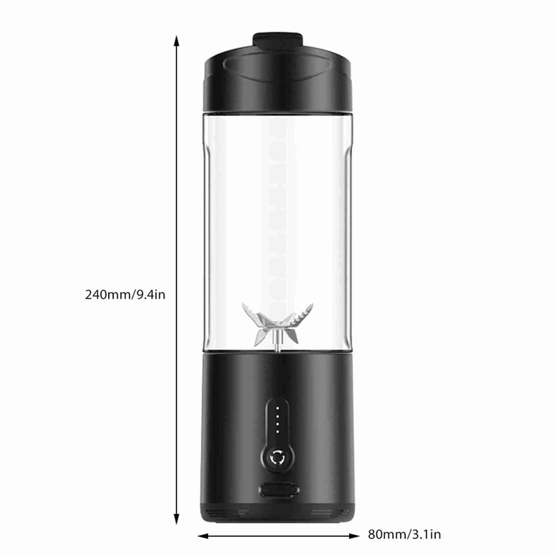 Portable Blender Cup USB Electric Fruit Juicer Rechargeable Juice Mixer