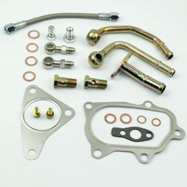 1Kit Turbo Oil Water Pipe Line Bolt Gasket Kit FOR SUBARU EJ20 EJ25 TD04 TD05 TD06