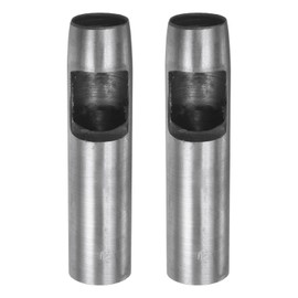 HARFINGTON 2Pcs Punzón Hueco para Cuero de 21mm Herramienta de Perforación Redonda para Cinturón de Acero al Carbono Punzón Individual para Cortar Cuero Artesanal de Papel