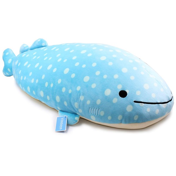 Vintoys Very Soft Blue Whale Shark Big Hugging Pillow Plush Doll Fish Plush Toy Stuffed Animals 27"