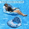 COOLCOOLDEE New Upgraded Pool Chair Float with Shade,XL Pool Floats