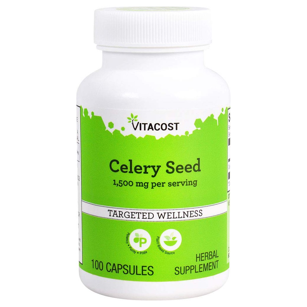 Vitacost Celery Seed -- 1,500 mg per serving - 100 Capsules