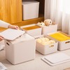 GUMEIGODA Plastic Storage Bins with lids,Storage Baskets,Container with handle,Storage Organizer