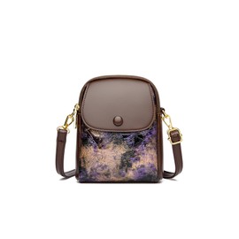 CORIOS PU Leather Shoulder Bag Women Crossbody Bag Elegant Messenger Bag Small Satchel Bag Ladies Hobo Bag Multifunctional Top-Handle Bag Fashion Tote Handbag Wallet Coin Purse Change Pouch Purple