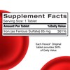 Feosol Original Iron Supplement Tablets, Non-heme, 325mg Ferrous Sulfate (65mg