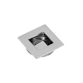 Recessed Flush Sliding Door Handle Pull Square 40 x 35 x 10mm Chrome