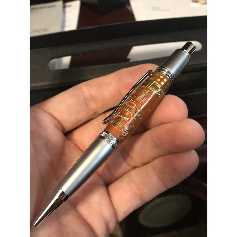Orange Circuit Board Mechanical pencil