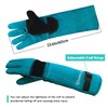 Uzhika 23.6 in Animal Handling Gloves, Bite Proof Scratch Resistant