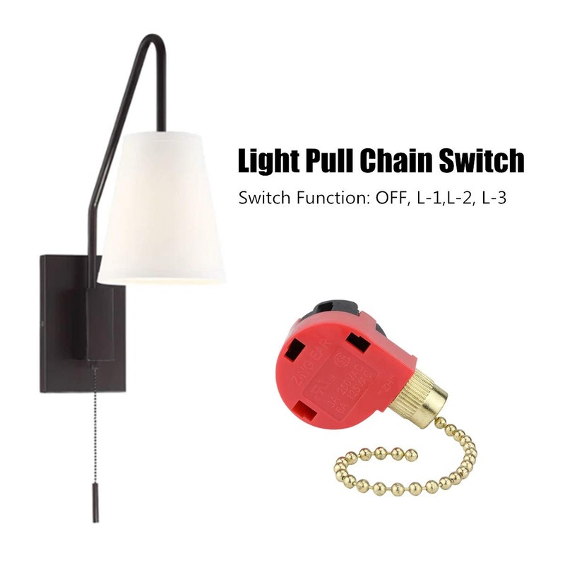 Zing Ear 268s1 Ceiling Fan Switch - 3 Speed 4