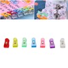 100 Pcs Plastic Clip Colorful Clear Clothespins Photos Crafts Memos