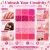 12000 Pcs Bedazzling Kit, Pink Rhinestones, Gems for Bedazzling