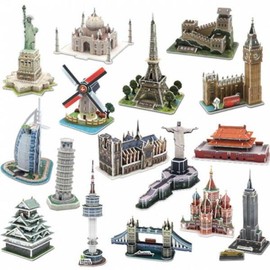 Artbox/Moto Moto 16 World Famous Landmark Buildings 3D Puzzle / 아트박스모또 모또 세계 유명 랜드마크 건축물 16종 3D입체퍼즐