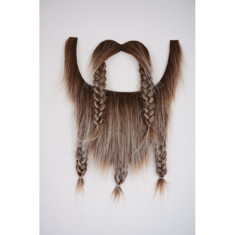 Mustaches Self Adhesive, Novelty, Viking Dwarf Fake Beard, False Facial