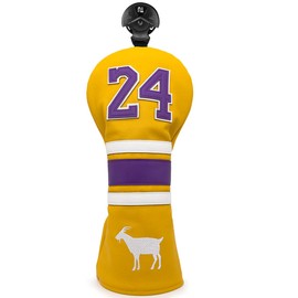 1 pcs Golf Club Head Cover Birdie Golf Wood Cover Set Golf Driver Cover Big Number (Hybrid Cover Orange 24)