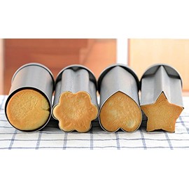 Tiger Crown Bread Pan Shape, Silver, 3.0 x 8.7 x 2.7 inches (77 x 220 x 69 mm), Flower Bread, Steel, Aluminum, For Canapes, Recipe Included 2379