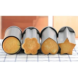 Tiger Crown Bread Pan Shape, Silver, 3.0 x 8.7 x 2.7 inches (77 x 220 x 69 mm), Flower Bread, Steel, Aluminum, For Canapes, Recipe Included 2379