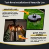 OPOIRA Patio Umbrella Light with Remote Control, Rechargeable Cordless LED