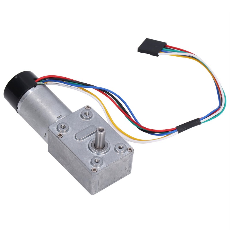 High Torsion Worm Gear Motor Full Metal Self Locking Encoder