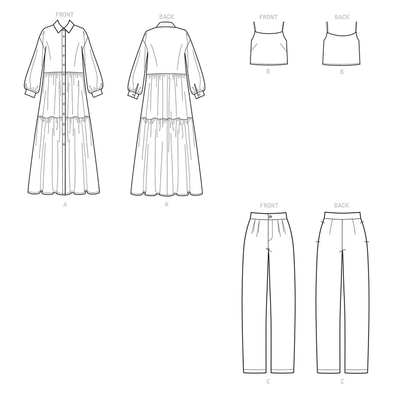 Simplicity Sewing Pattern R10508 / S9114 - Misses' Dress, Top