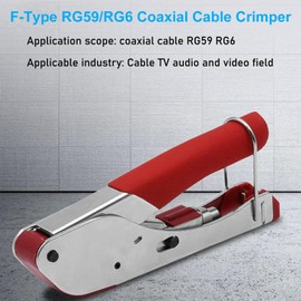 Greluma 1 x F type RG59/RG6 coaxial cable crimping tool, coaxial compression crimping tool, wire stripper