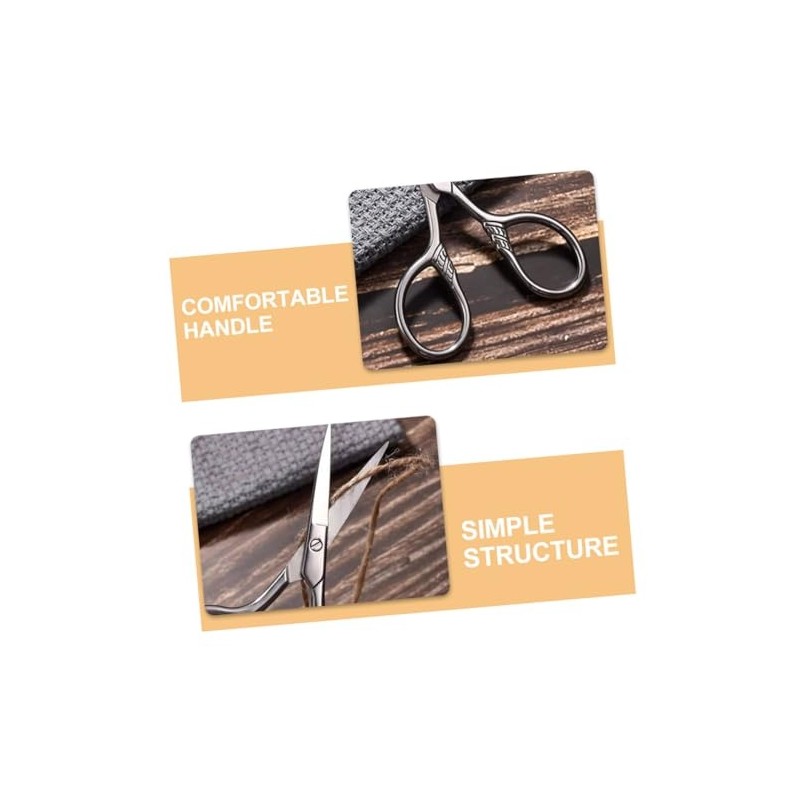 Men's Eyebrow Trimmer Scissors 2 in 1 Small Scissor Set