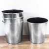 Scakbyer Leather Trash Can, Decorative Waste Basket, 10L Capacity Small