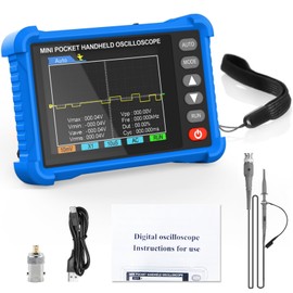 INFURIDER Oscilloscope 500kHz Bandwidth Portable Haoscilloscope, 2.8" TFT Handheld Digital Oscilloscope Kit, 2.25 MS/S High Sampling Rate, Type C Charging Port, Trigger Function AUTO/Nomal/Single