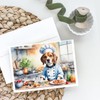 Caroline's Treasures Beagle The Chef Greeting Cards Pack of 8