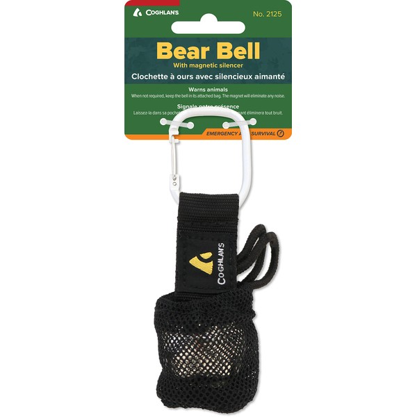 Coghlan's Bear Bell with Carabiner, Silver