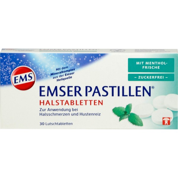 EMSER Pastillen Halstabletten mit Menthol zuckerfrei, 30 pcs. Tablets