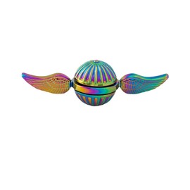 SHULLIN Spinner Aluminum Alloy Hand Spinner Stainless Steel Bearing Stress Relief Killing Time Relieves Stress Killing Time Kids Toy Stainless Steel Gear Spinner Cube Fingertip Rotating Spinners