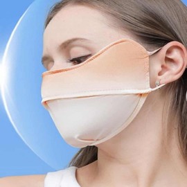 Women's Cooling UV Protection Face Mask 01 UV Mask - Light Peach 3ea