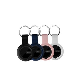 Case for Mili Smart Tracking Tag - Superior Silicone Build, Shockproof & Anti - Slip. Precise Cutouts Ensure Full Functionality.Black+White+Pink+Blue.