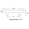 Emtek Bar Pull Available in 10 Sizes and 6 Finishes