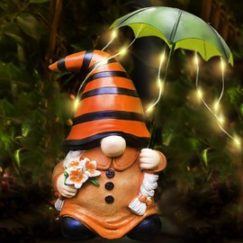 lifemet Garden Gnome Decorative Statue - Sturdy Weatherproof Animal Statue Made of Resin Gifts for Garden, Patio, Balcony and Lawn Women