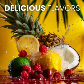 Keto Vitals Tropical Keto Electrolytes Powder No Sugar - Electrolytes with Potassium, Magnesium, Sodium, & Calcium - Sugar Free Electrolyte Powder Packets Drink Mix & Hydration Powder, 30 Servings