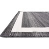 Unique Loom Del Mar Collection Contemporary Transitional Black Square Rug
