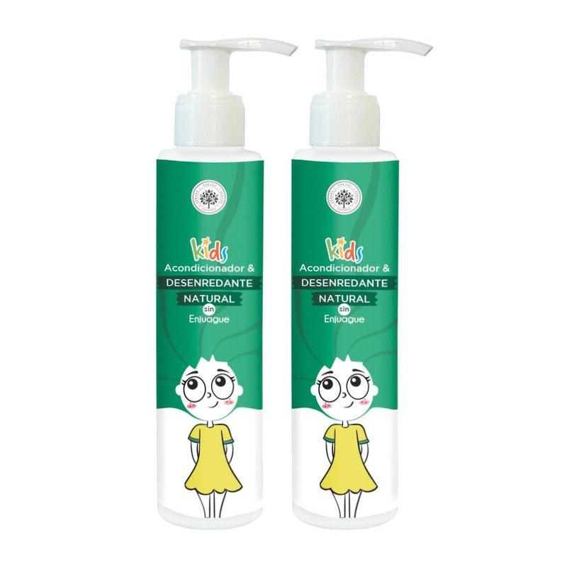 Árbora Desenredante natural sin enjuague niños aguacate aloe vera 2