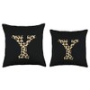 SqueakyRicardo Animal Print Leopard Cheetah Print Letter Y Initial Rustic