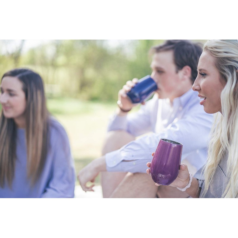 Vaso de vino sencillo y moderno, Patrón: mármol de Carrara,