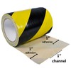 Electriduct Tunnel Tape with Non-Adhesive Center Channel Path for Cable