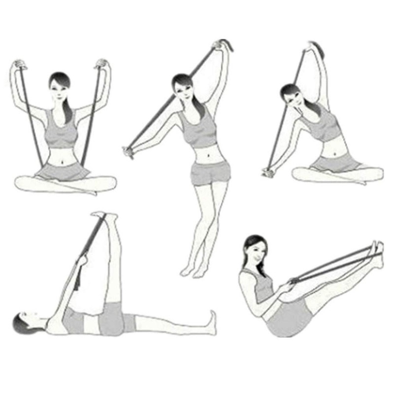 Yoga Stretch Strap with 8 Loops - Ideal for Yoga,