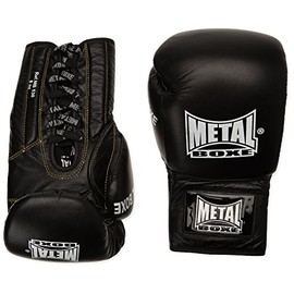 METAL BOXE Boxing Gloves Black 12oz