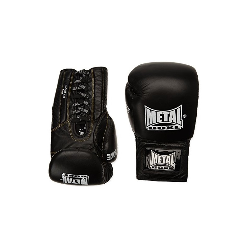METAL BOXE Boxing Gloves Black 12oz