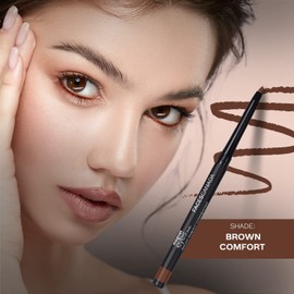 FACESCANADA Color Eye Pencil - Brown Comfort 03 | Enriched with Almond Oil | 12H Long Lasting Matte Finish | Smooth Single Stroke Glide | Waterproof & Smudge Proof | 0.01 Oz (0.30g)