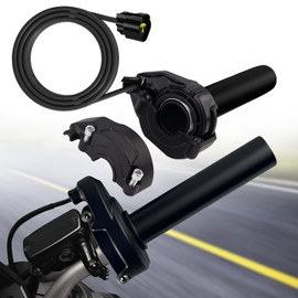 Motorcycle Twist Throttle Accelerator Handle Grip, Throttle Grips Handlebar Assy for Sur Ron Light Bee X and S Segway X160 X260, Aluminium Alloy Accelerator Twist Speed Throttle Grip Assembly